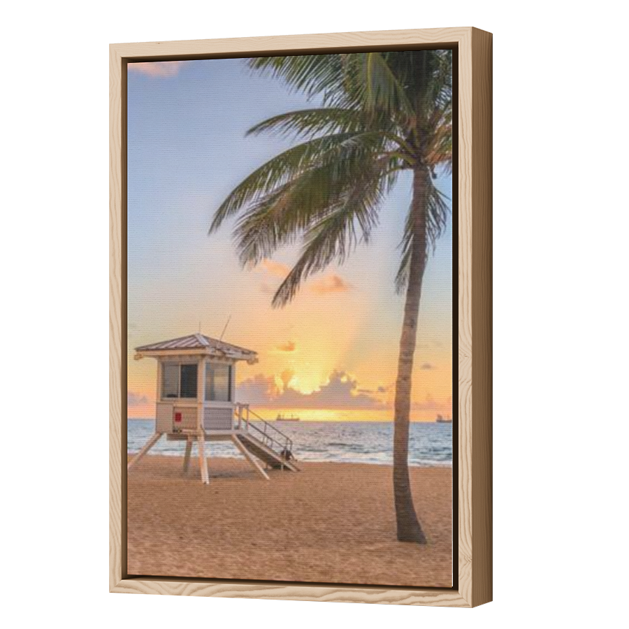 Thumbnail for Canvas - Wood Grain Floating Frame