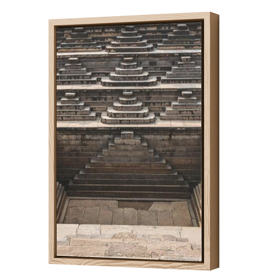 Thumbnail for Canvas - Wood Grain Floating Frame