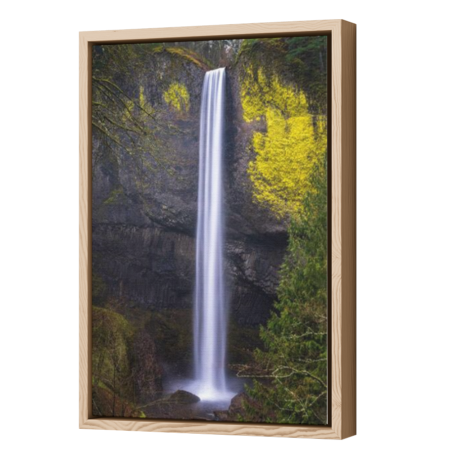 Thumbnail for Canvas - Wood Grain Floating Frame