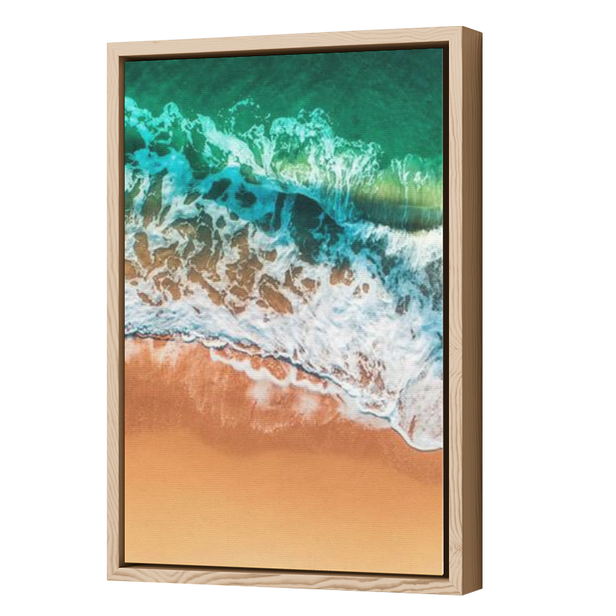 Thumbnail for Canvas - Wood Grain Floating Frame
