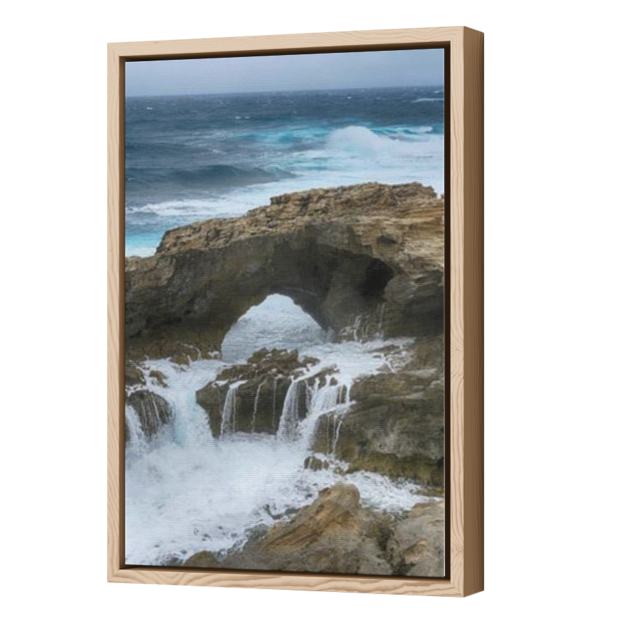 Thumbnail for Canvas - Wood Grain Floating Frame