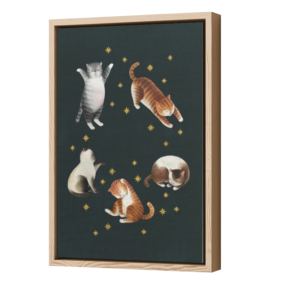 Thumbnail for Canvas - Wood Grain Floating Frame