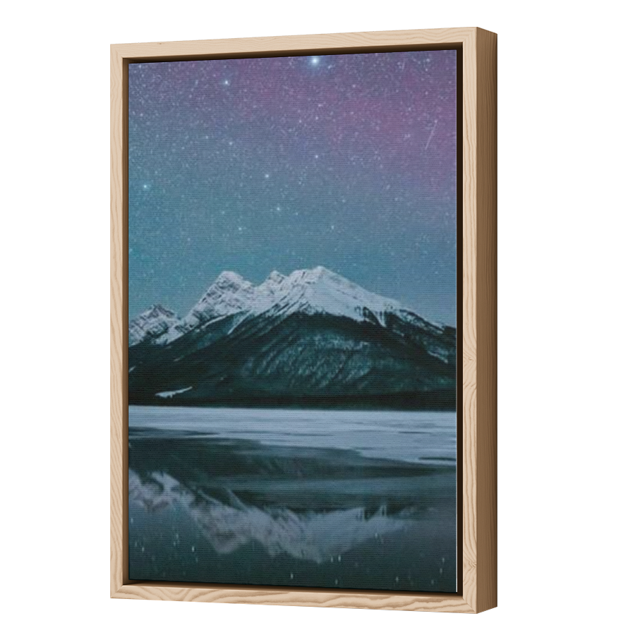 Thumbnail for Canvas - Wood Grain Floating Frame