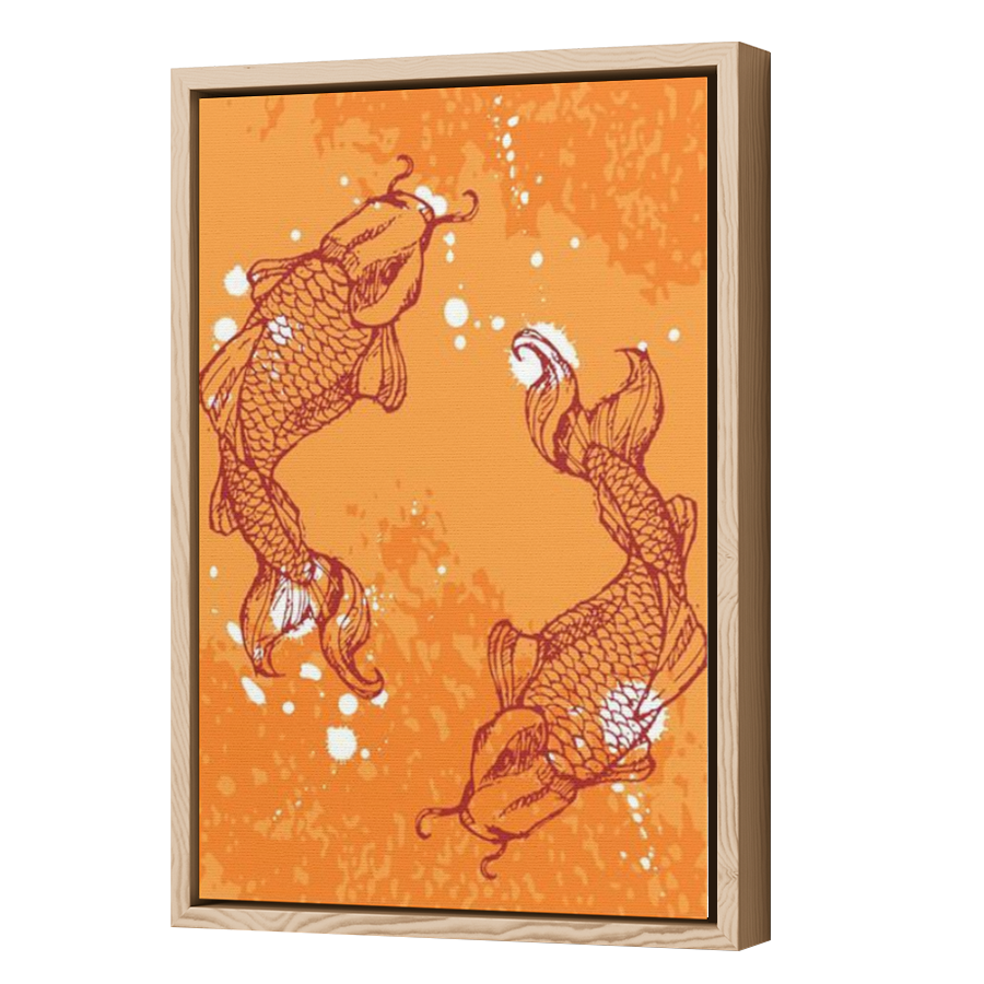 Thumbnail for Canvas - Wood Grain Floating Frame