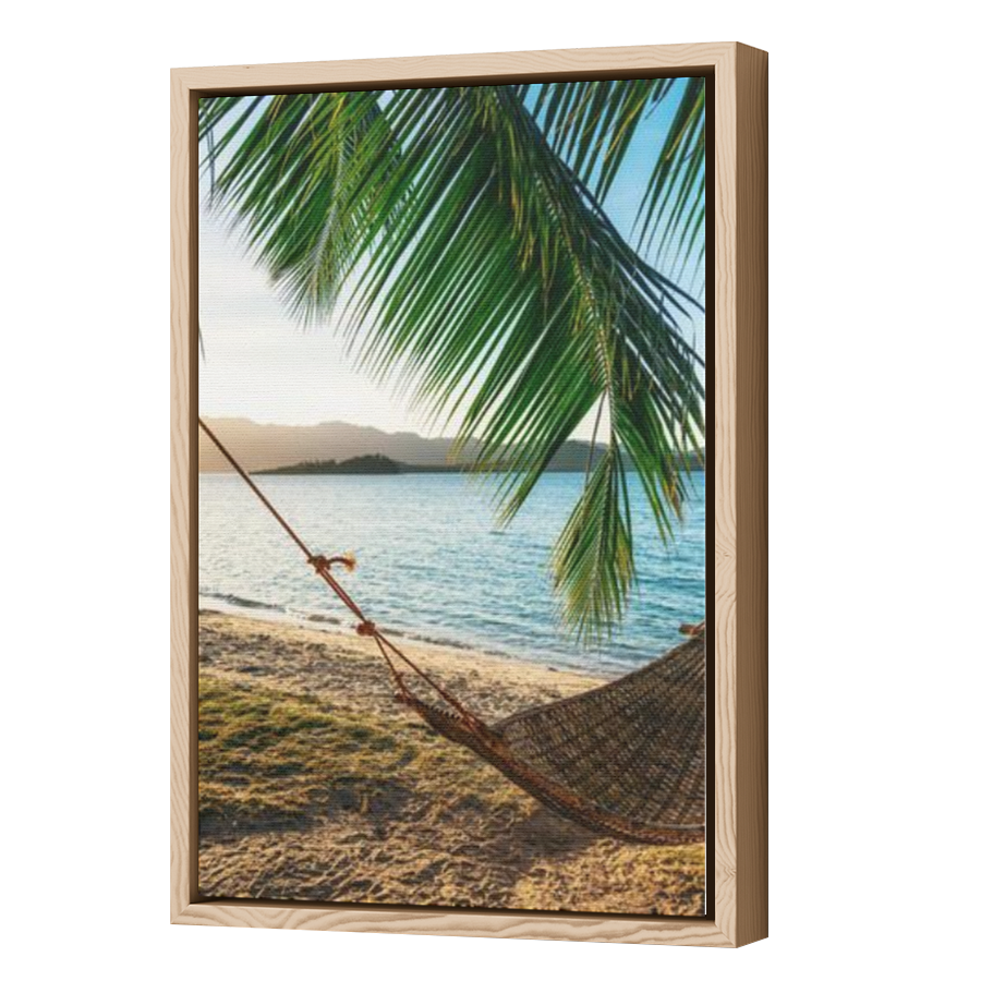 Thumbnail for Canvas - Wood Grain Floating Frame