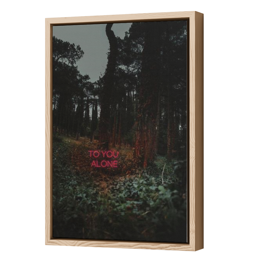 Thumbnail for Canvas - Wood Grain Floating Frame