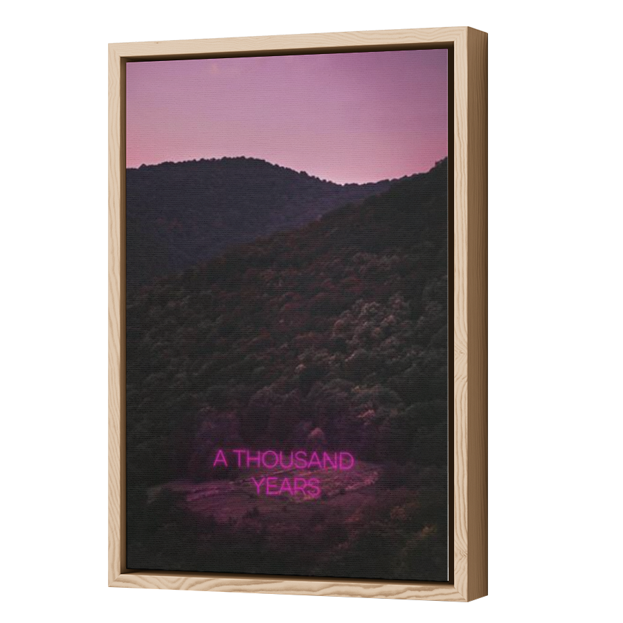 Thumbnail for Canvas - Wood Grain Floating Frame