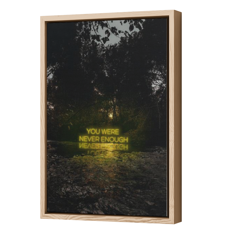 Thumbnail for Canvas - Wood Grain Floating Frame