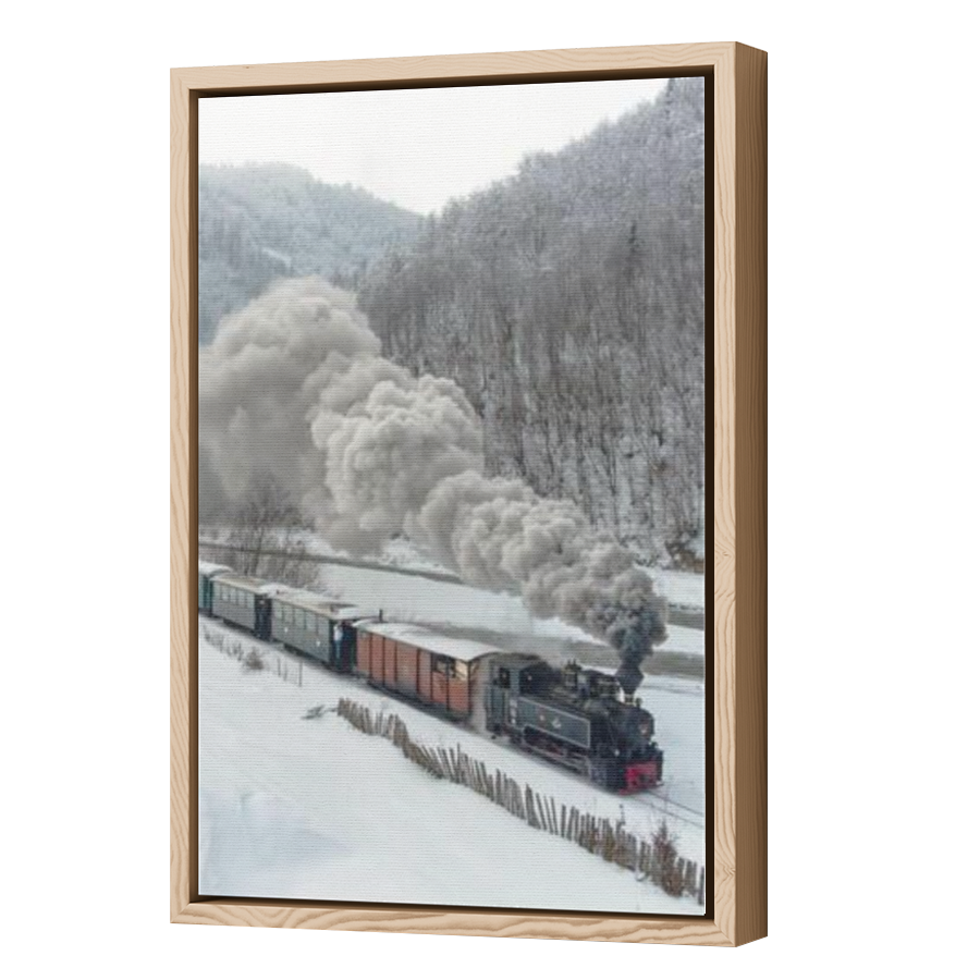 Thumbnail for Canvas - Wood Grain Floating Frame
