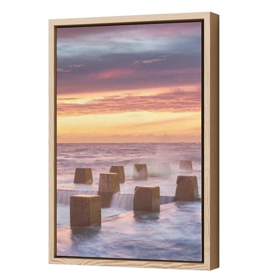 Thumbnail for Canvas - Wood Grain Floating Frame