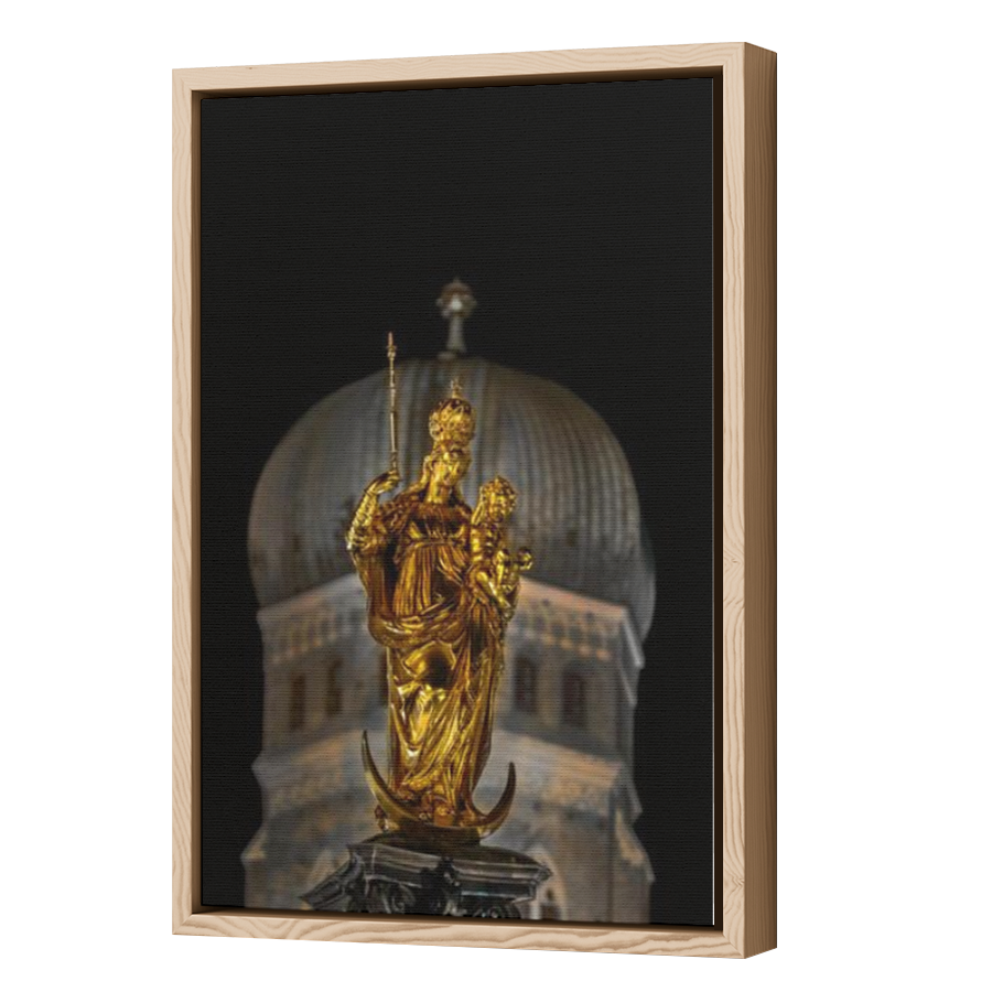 Thumbnail for Canvas - Wood Grain Floating Frame