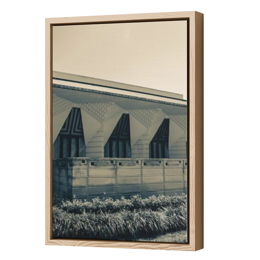 Thumbnail for Canvas - Wood Grain Floating Frame