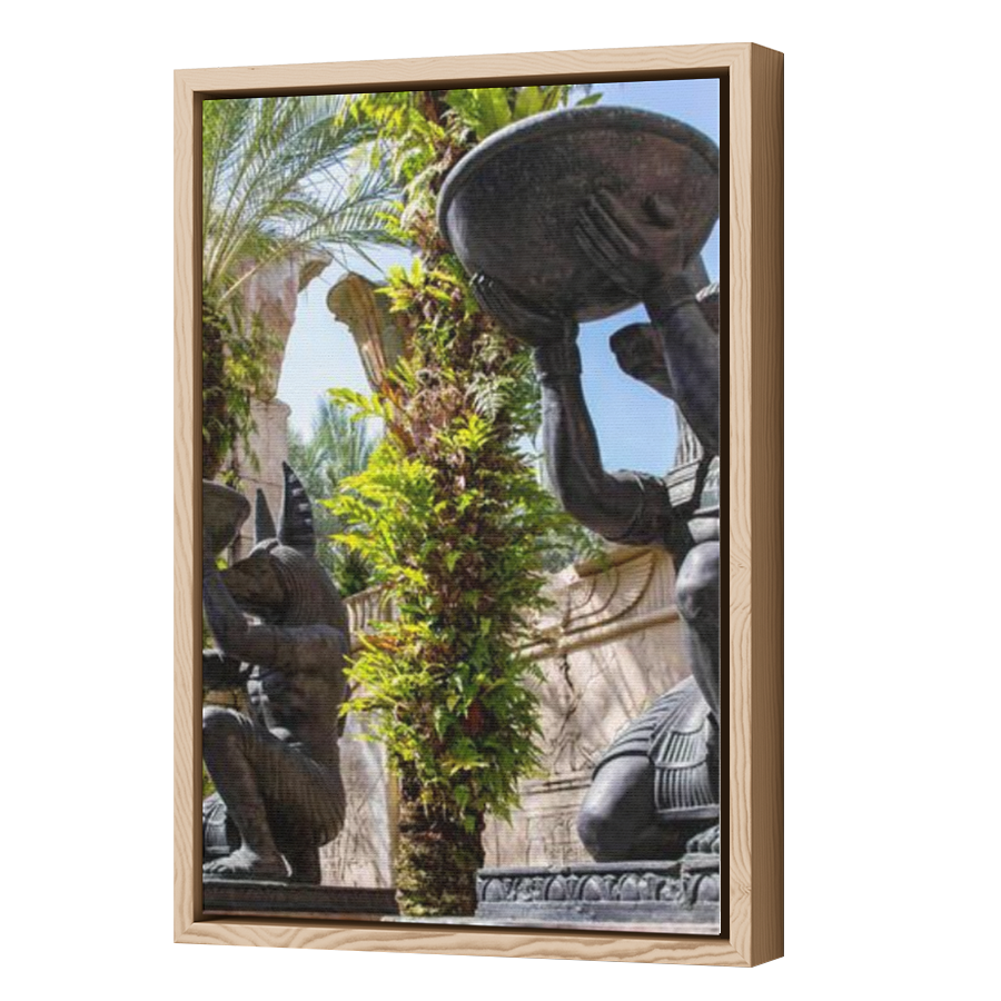 Thumbnail for Canvas - Wood Grain Floating Frame