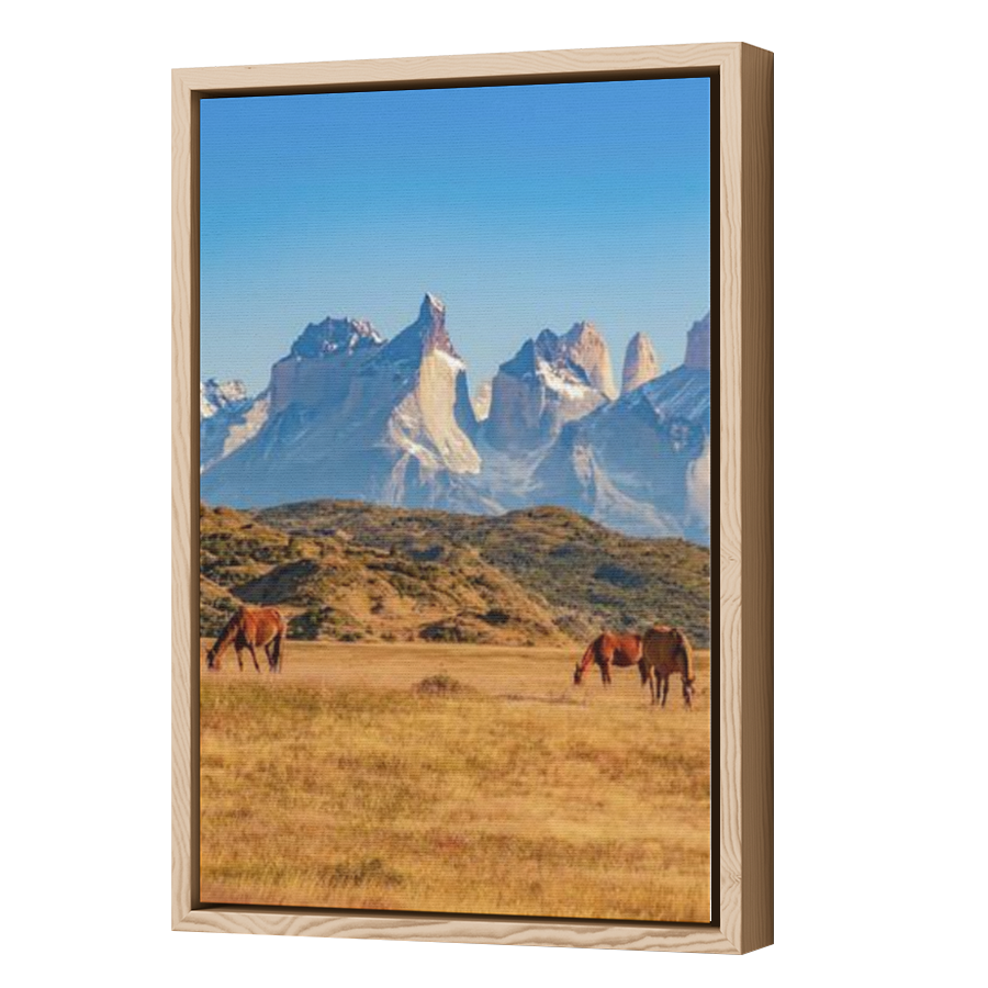 Thumbnail for Canvas - Wood Grain Floating Frame
