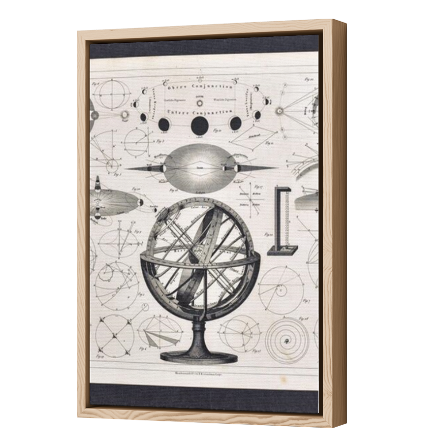 Thumbnail for Canvas - Wood Grain Floating Frame