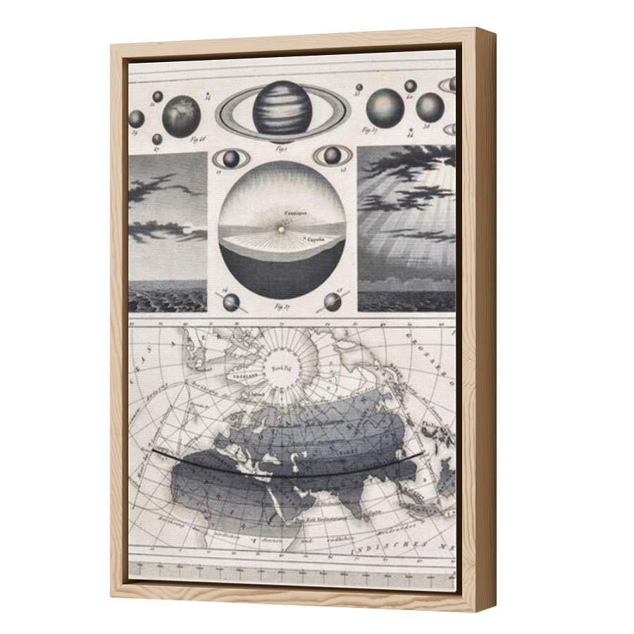 Thumbnail for Canvas - Wood Grain Floating Frame