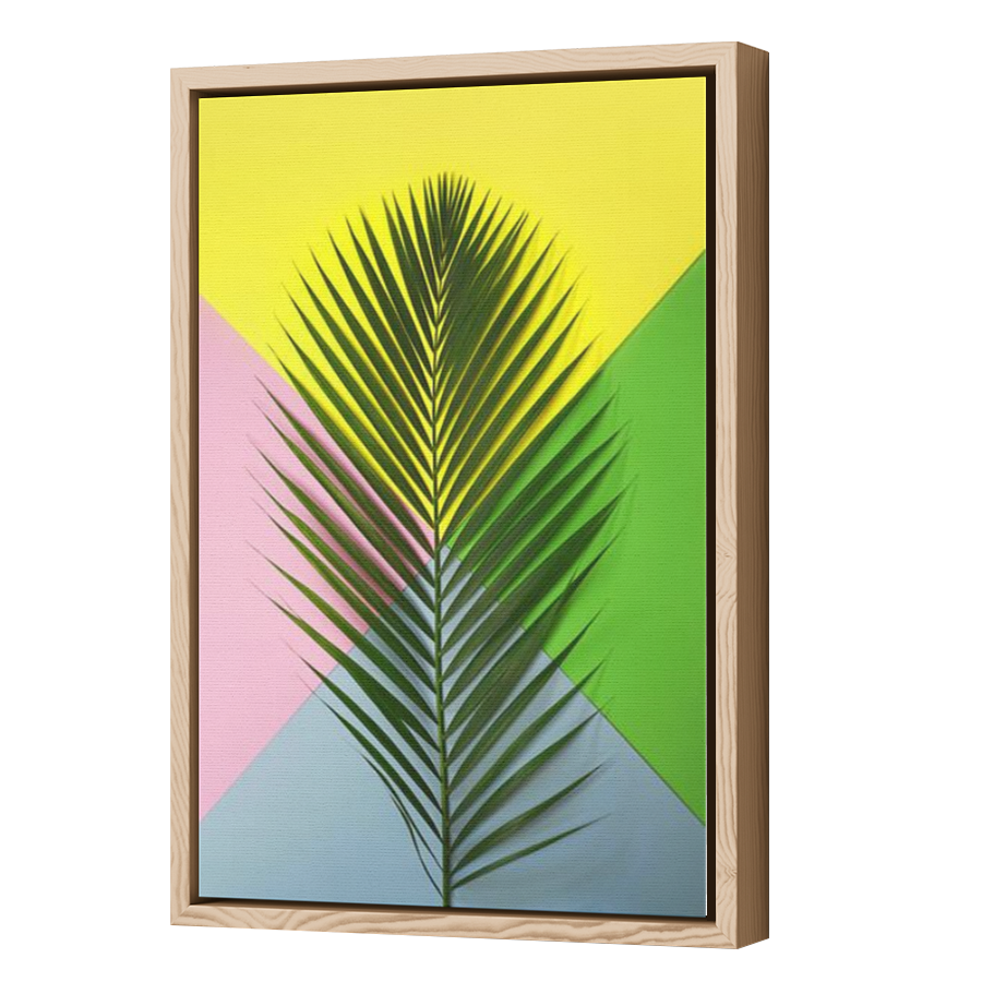 Thumbnail for Canvas - Wood Grain Floating Frame