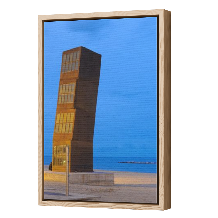 Thumbnail for Canvas - Wood Grain Floating Frame