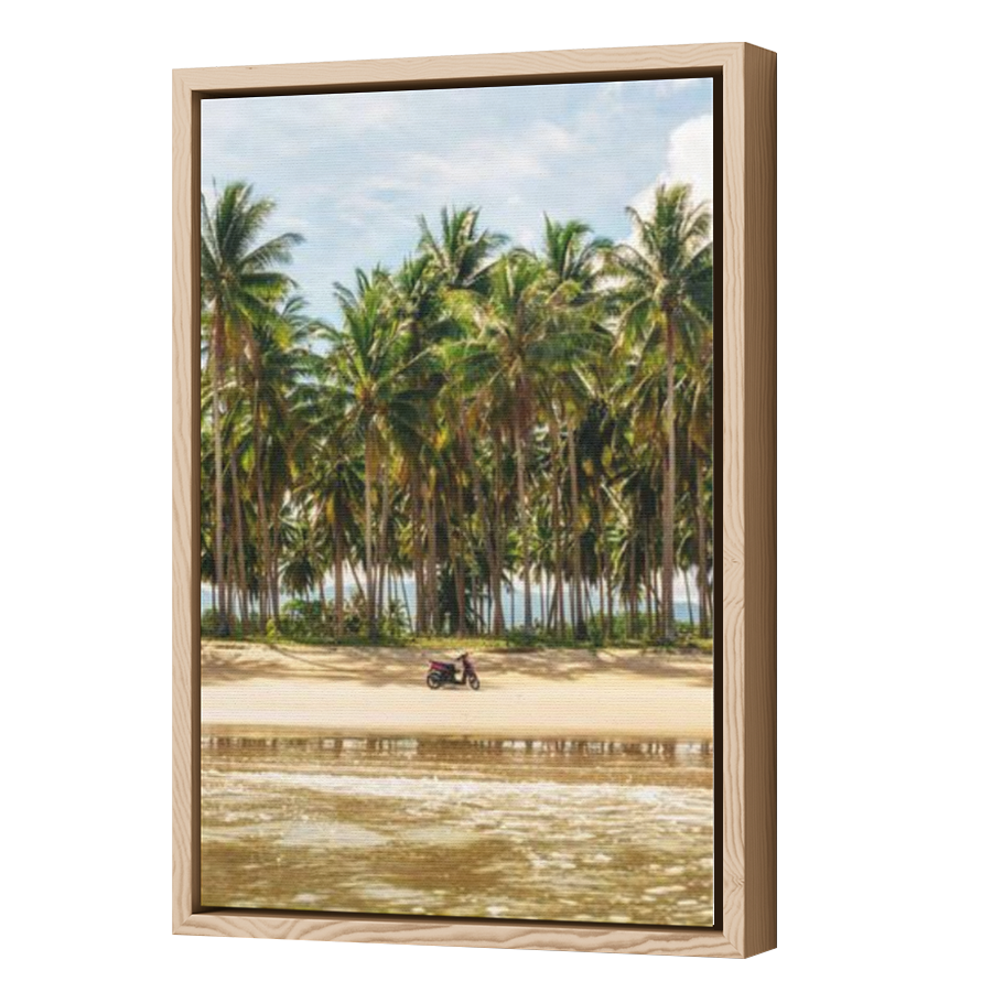 Thumbnail for Canvas - Wood Grain Floating Frame