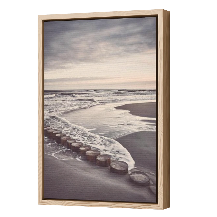 Thumbnail for Canvas - Wood Grain Floating Frame
