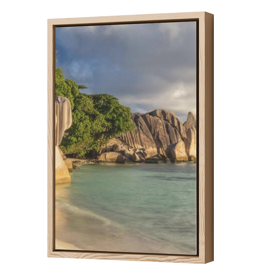 Thumbnail for Canvas - Wood Grain Floating Frame