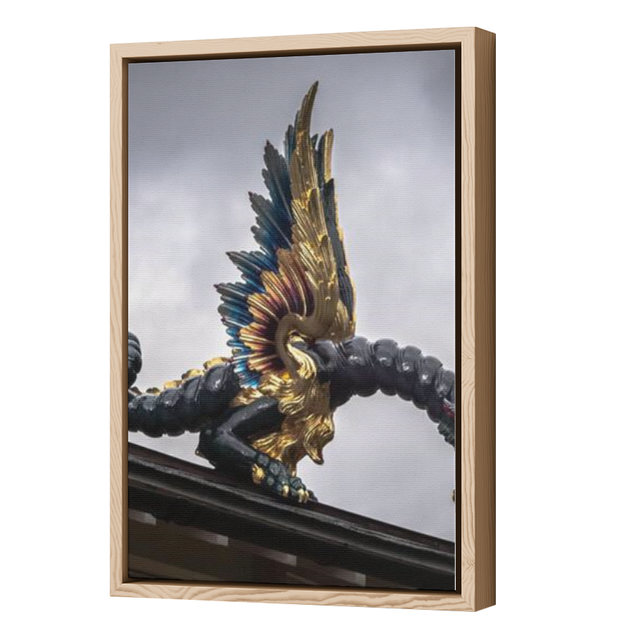 Thumbnail for Canvas - Wood Grain Floating Frame