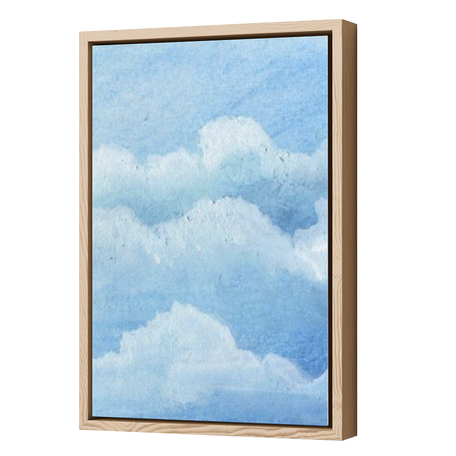 Thumbnail for Canvas - Wood Grain Floating Frame