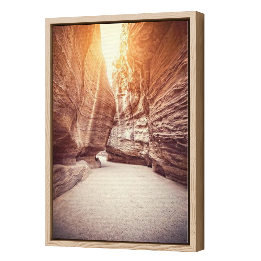 Thumbnail for Canvas - Wood Grain Floating Frame
