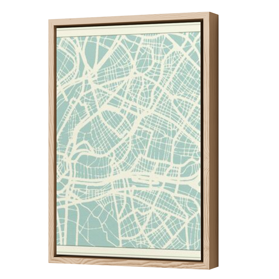 Thumbnail for Canvas - Wood Grain Floating Frame
