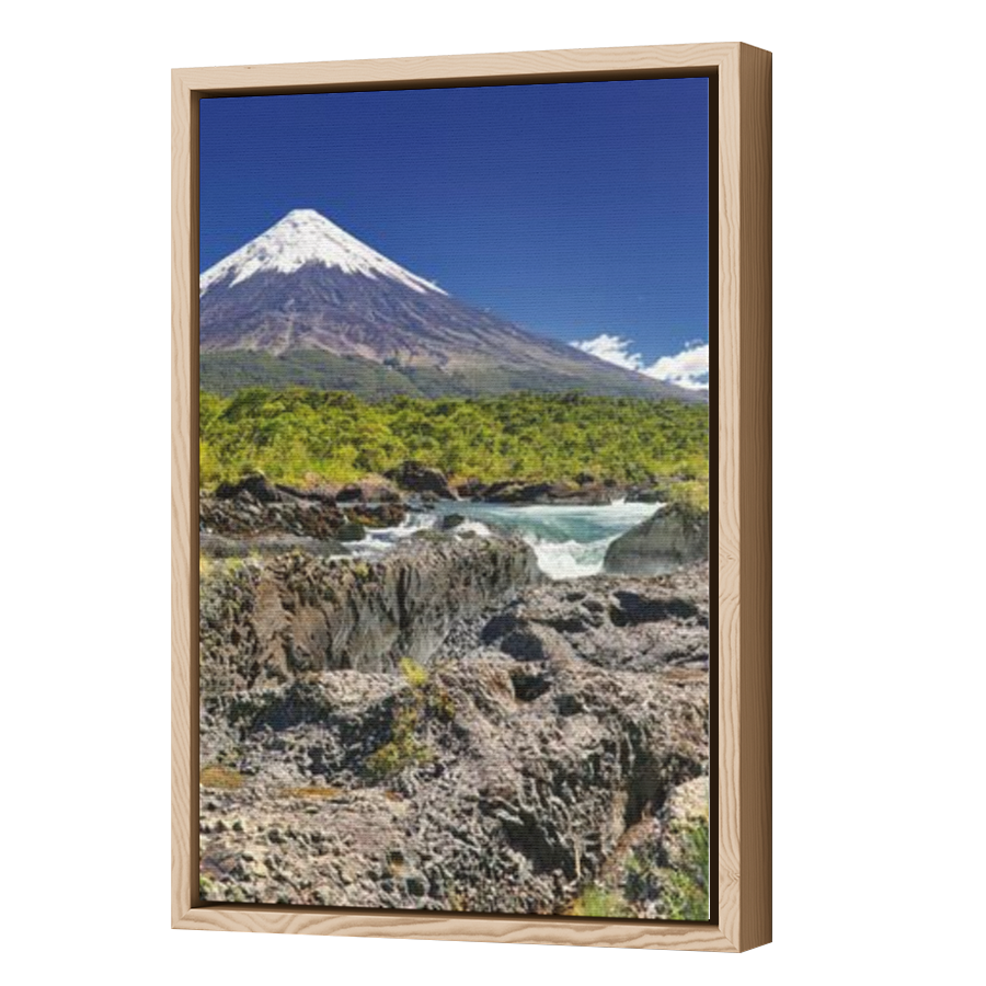 Thumbnail for Canvas - Wood Grain Floating Frame