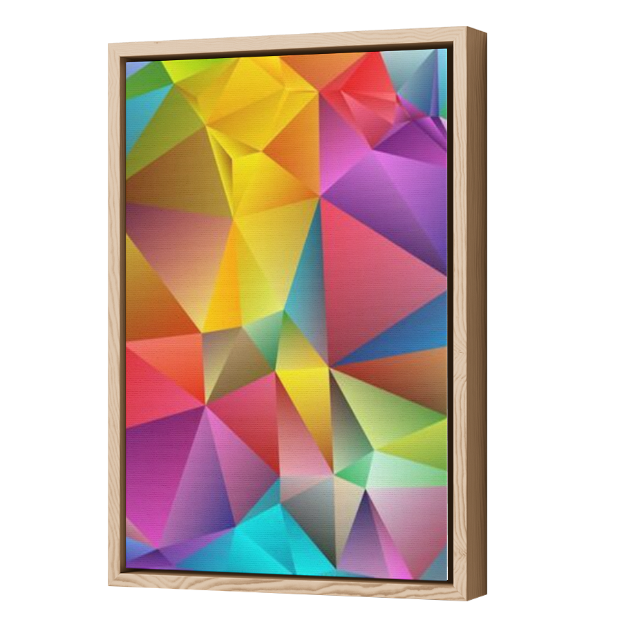 Thumbnail for Canvas - Wood Grain Floating Frame