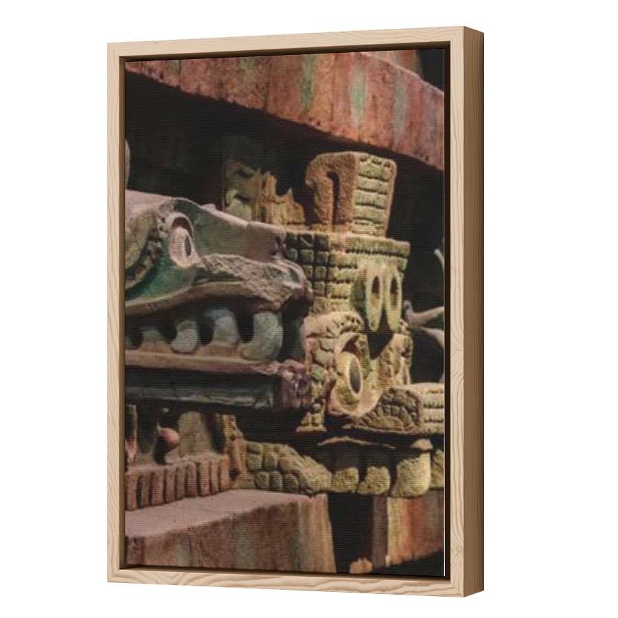 Thumbnail for Canvas - Wood Grain Floating Frame