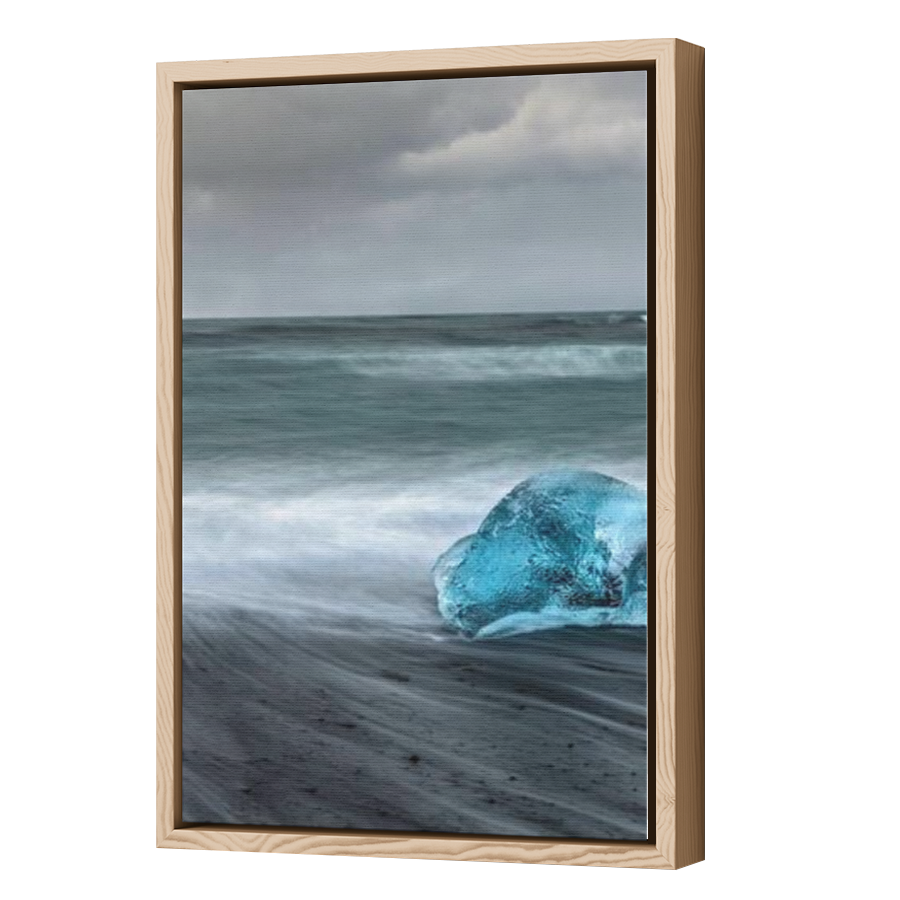 Thumbnail for Canvas - Wood Grain Floating Frame