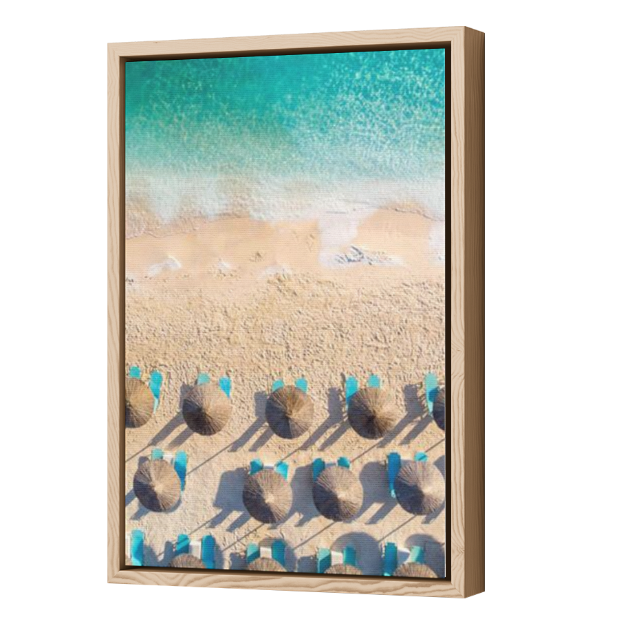 Thumbnail for Canvas - Wood Grain Floating Frame