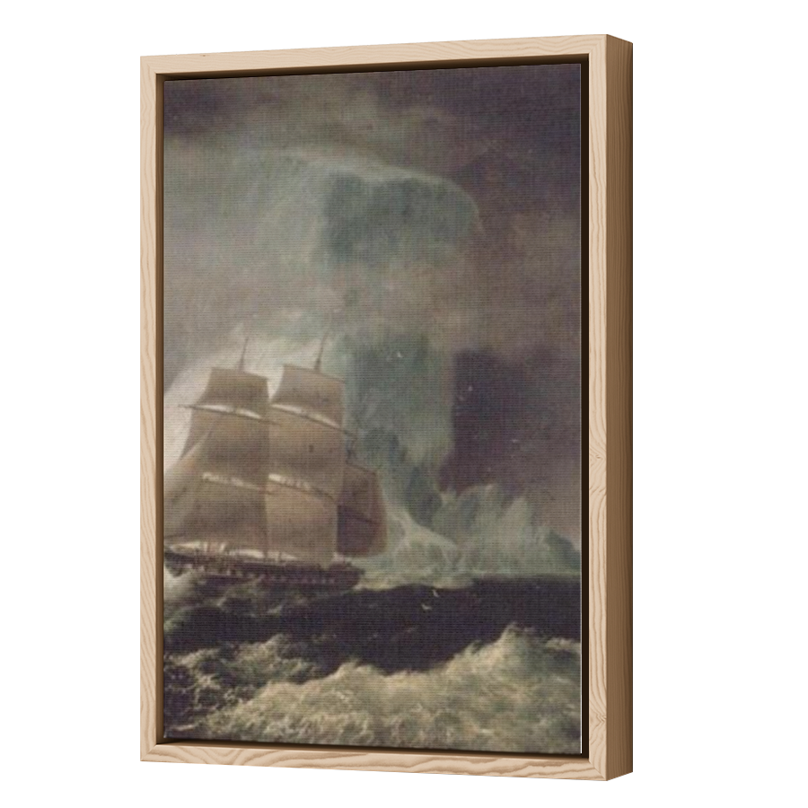 Thumbnail for Canvas - Wood Grain Floating Frame