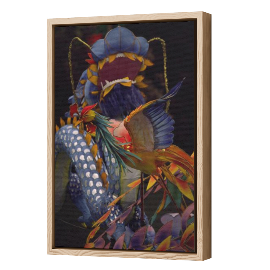 Thumbnail for Canvas - Wood Grain Floating Frame