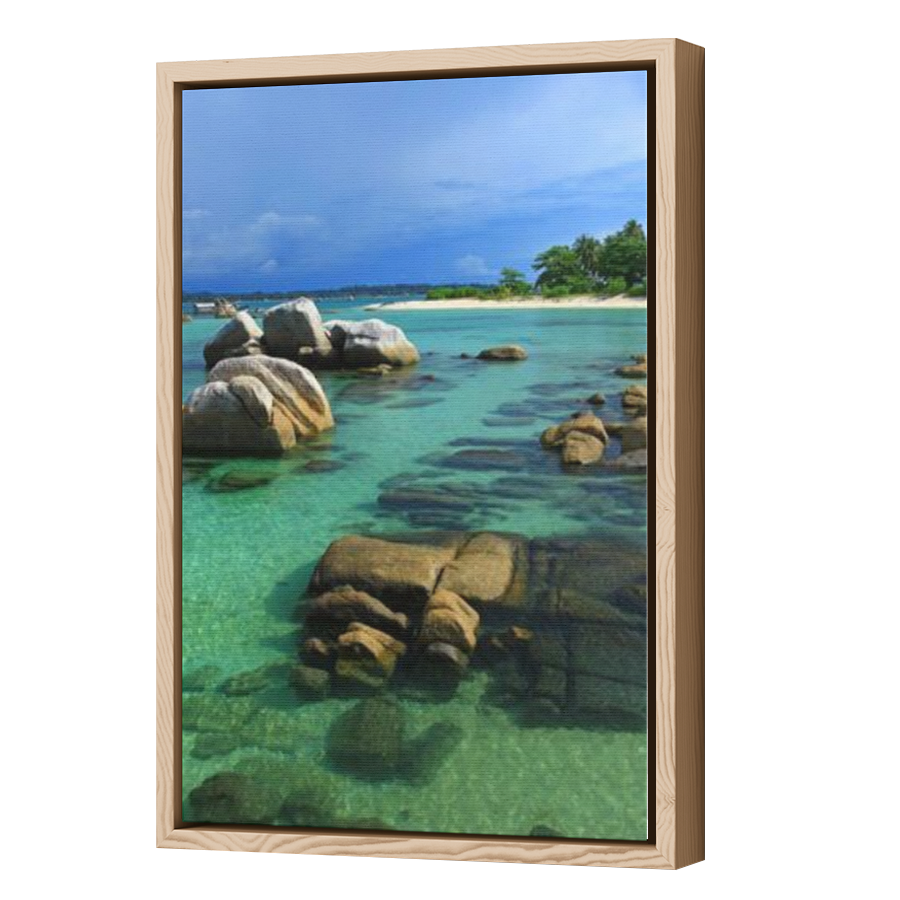 Thumbnail for Canvas - Wood Grain Floating Frame