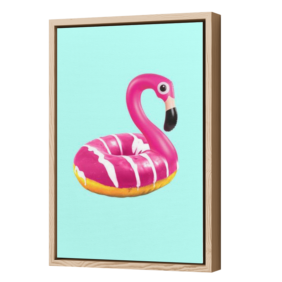 Thumbnail for Canvas - Wood Grain Floating Frame