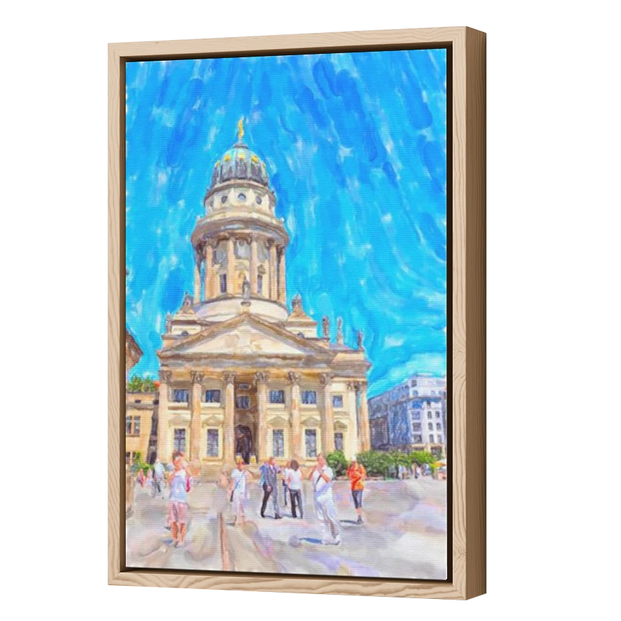 Thumbnail for Canvas - Wood Grain Floating Frame