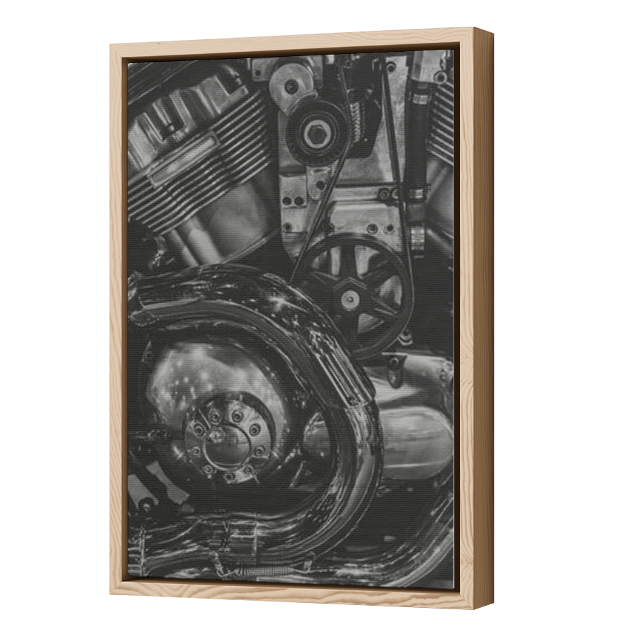 Thumbnail for Canvas - Wood Grain Floating Frame