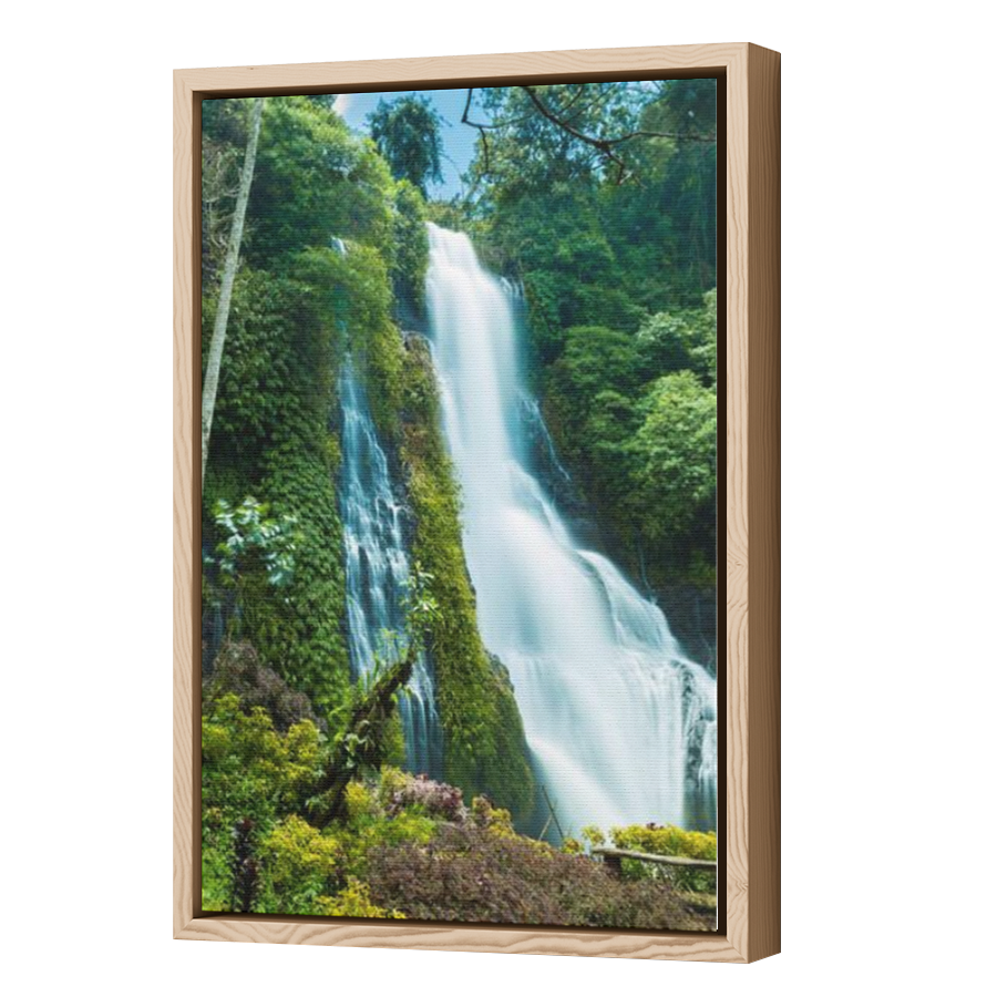 Thumbnail for Canvas - Wood Grain Floating Frame