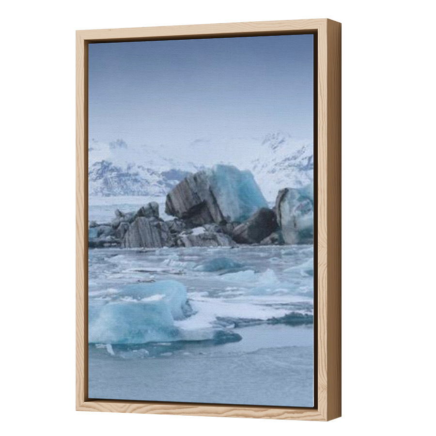 Thumbnail for Canvas - Wood Grain Floating Frame