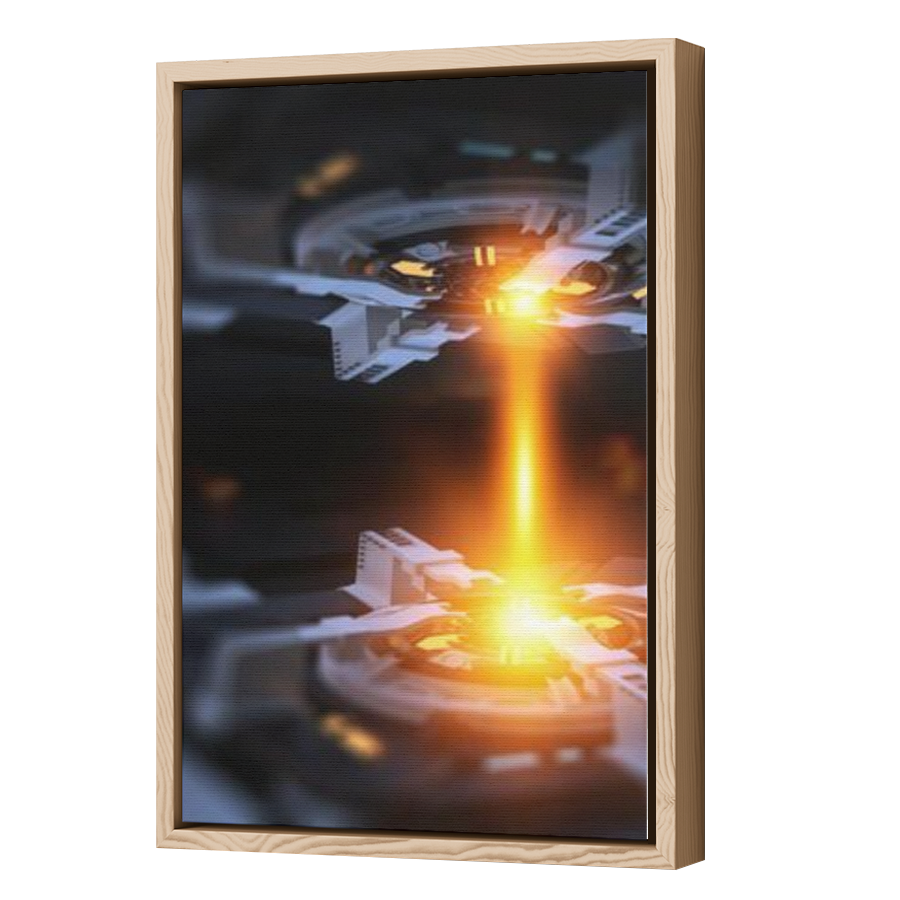 Thumbnail for Canvas - Wood Grain Floating Frame