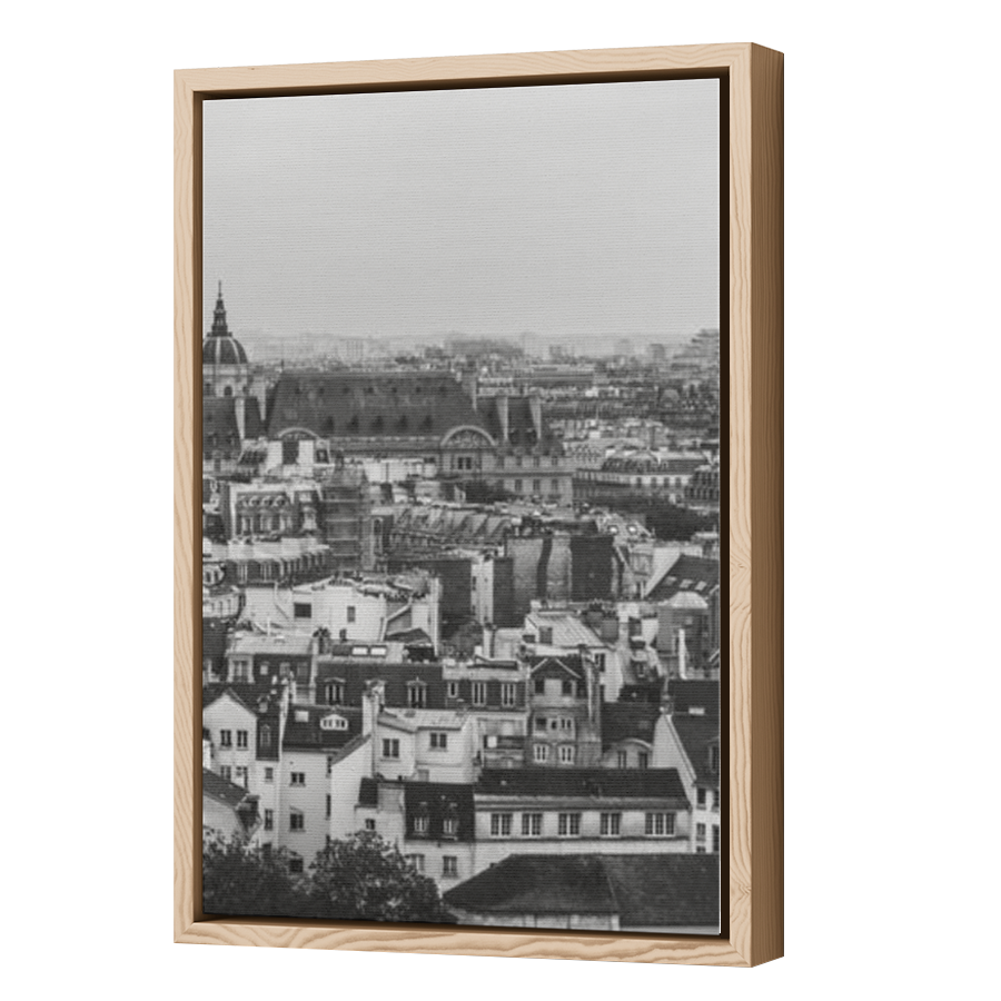 Thumbnail for Canvas - Wood Grain Floating Frame