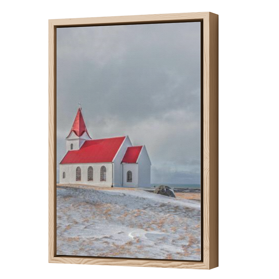 Thumbnail for Canvas - Wood Grain Floating Frame