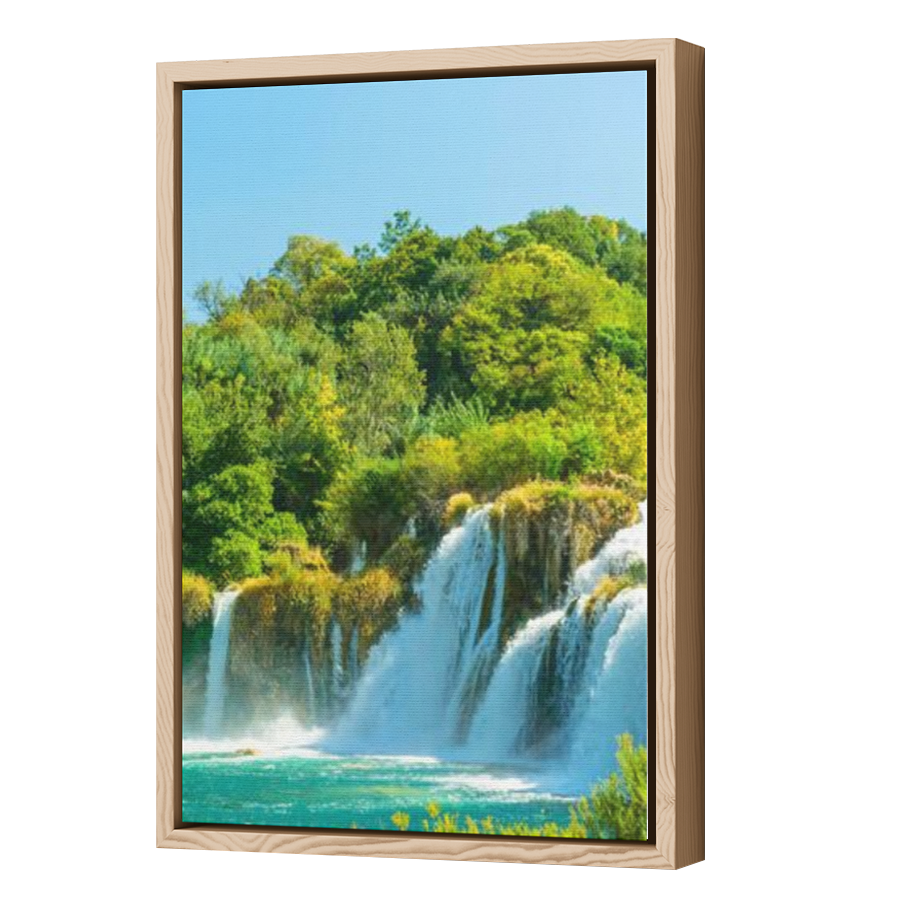 Thumbnail for Canvas - Wood Grain Floating Frame