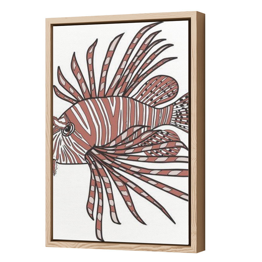 Thumbnail for Canvas - Wood Grain Floating Frame
