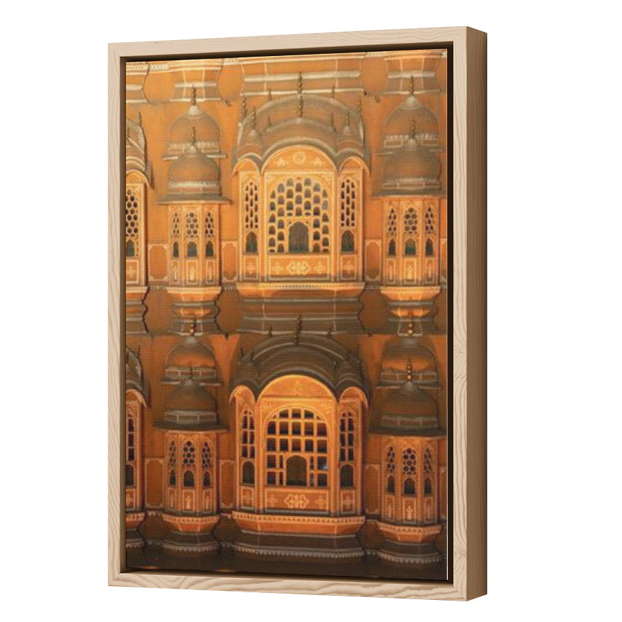 Thumbnail for Canvas - Wood Grain Floating Frame