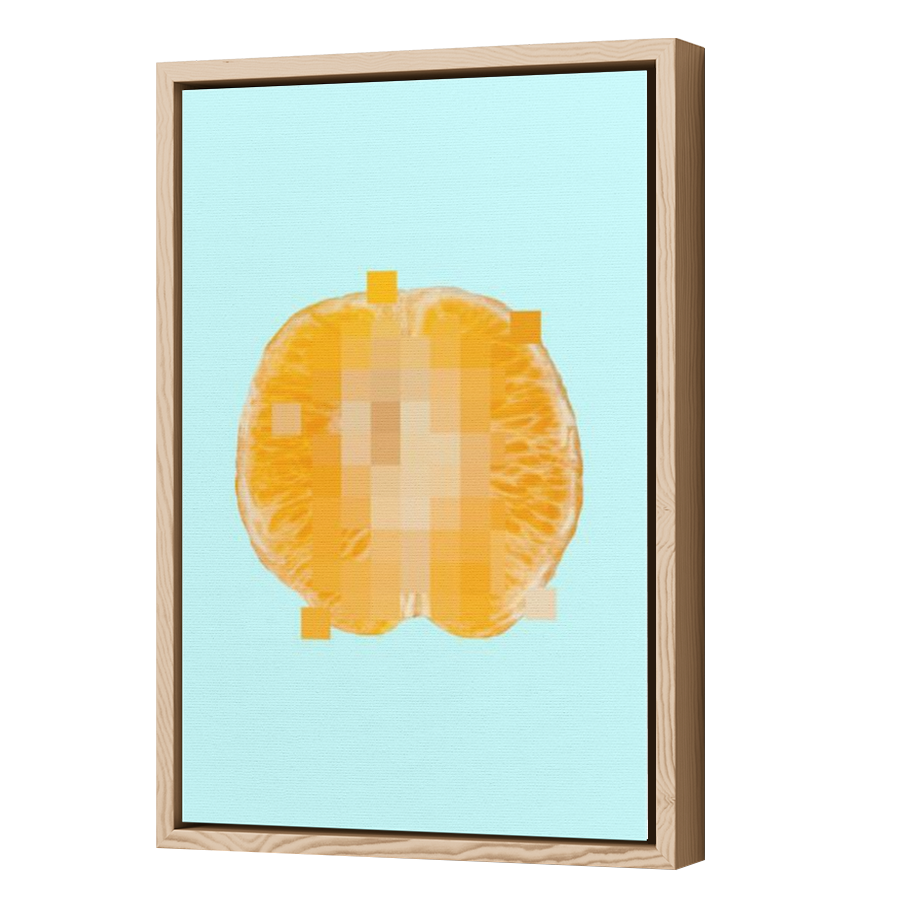 Thumbnail for Canvas - Wood Grain Floating Frame