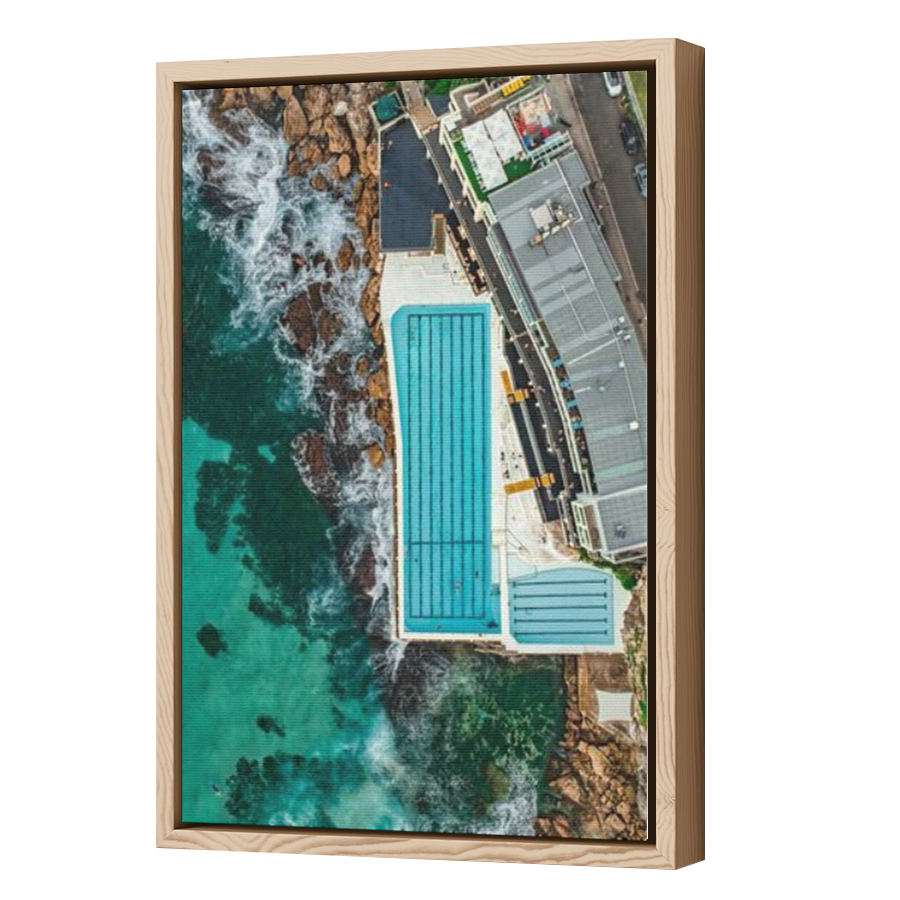 Thumbnail for Canvas - Wood Grain Floating Frame